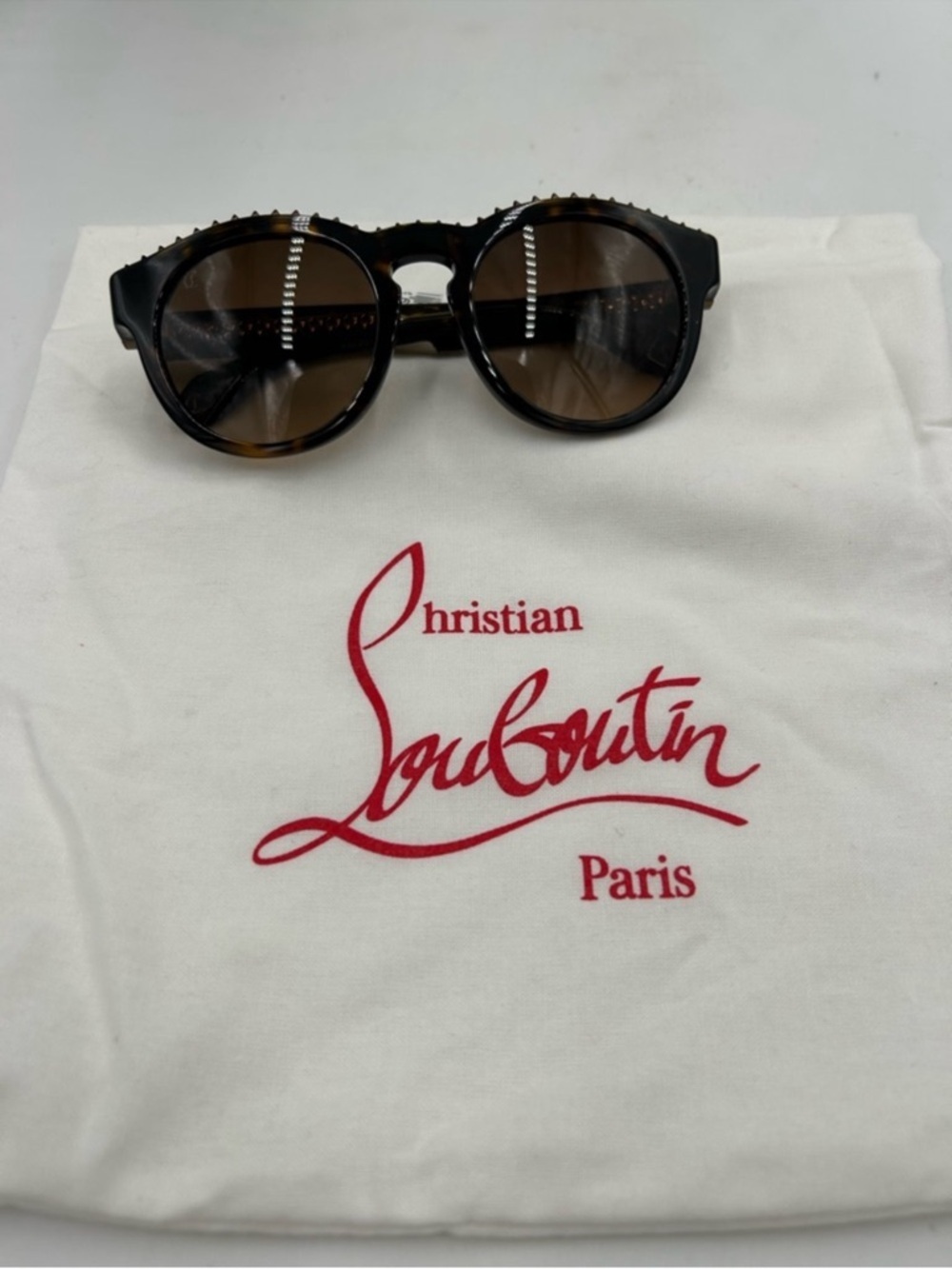 Women’s Christian Louboutin ANOUCK LB0024 acetate sunglasses made in Italy
